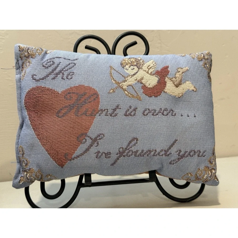 Vintage Tapestry Throw Pillow Sz ~11